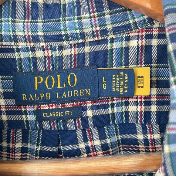 POLO RALPH LAUREN CLASSIC FIT  BUTTON DOWN SHIRT, SIZE LARGE - Picture 3 of 9